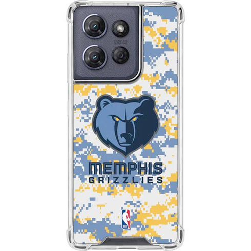 NBA Memphis Grizzlies Digi Camo Moto G Play 5G (2025) Clear Case